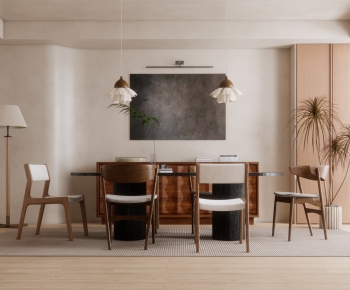 Modern Wabi-sabi Style Dining Room-ID:897974974