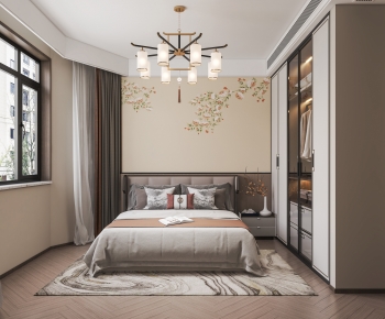 New Chinese Style Bedroom-ID:394648089