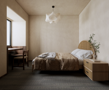 Modern Wabi-sabi Style Bedroom-ID:502552038