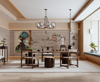 New Chinese Style Tea House-ID:749445927