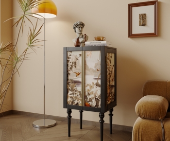 Modern Wabi-sabi Style Decorative Cabinet-ID:781200894