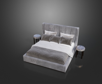 Modern Double Bed-ID:801060912