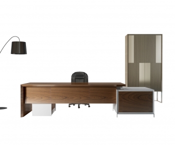 Modern Office Desk And Chair-ID:894170057