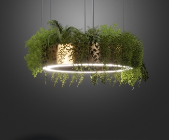 现代植物环形装饰吊灯-ID:365581992