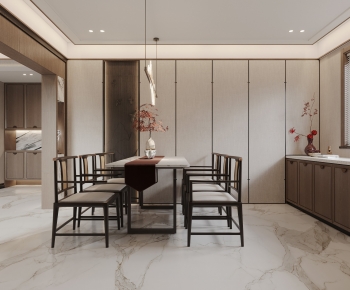 New Chinese Style Dining Room-ID:755429318