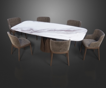 Modern Dining Table And Chairs-ID:555400817