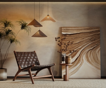Wabi-sabi Style Lounge Chair-ID:547116045