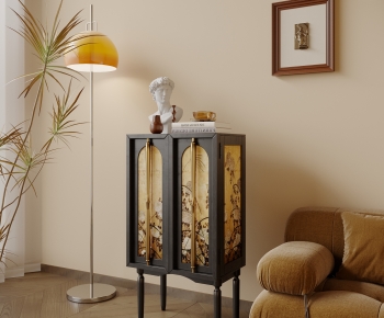 Modern Wabi-sabi Style Decorative Cabinet-ID:565399895