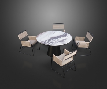 Modern Dining Table And Chairs-ID:424385076