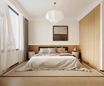 Wabi-sabi Style Bedroom-ID:190769918