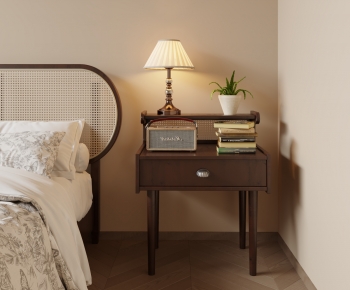 Modern Wabi-sabi Style Bedside Cupboard-ID:730251077