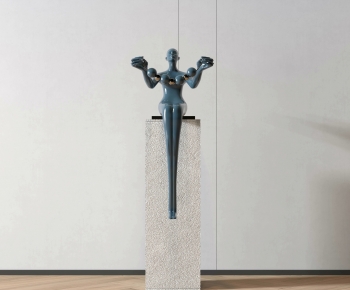 现代抽象人物雕塑摆件-ID:558619984