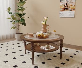 Modern Wabi-sabi Style Coffee Table-ID:668553119