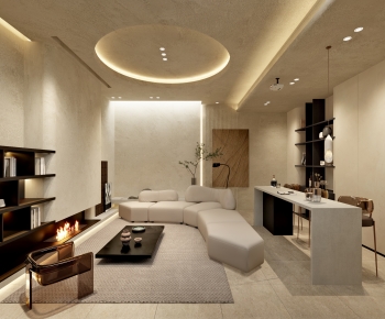 Wabi-sabi Style A Living Room-ID:804790024