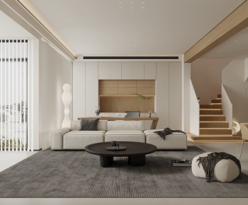 Modern Wabi-sabi Style A Living Room-ID:575763943
