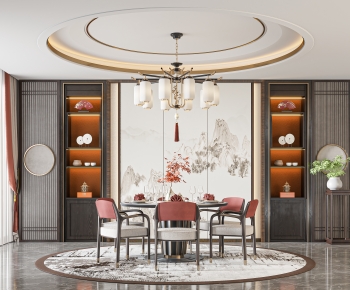 New Chinese Style Dining Room-ID:315486918