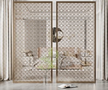 Modern Metal Screen Partition-ID:618144041