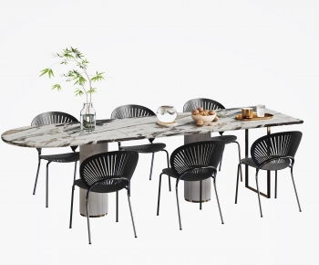 Modern Dining Table And Chairs-ID:347965008