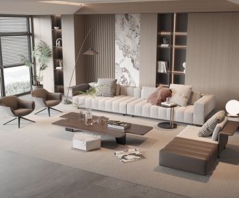 Modern A Living Room-ID:281871085