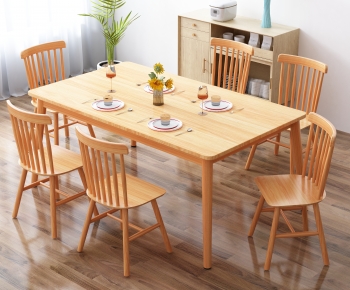 Modern Dining Table And Chairs-ID:692319951