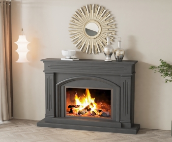 Simple European Style Fireplace-ID:972659113
