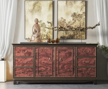 Chinese Style Entrance Cabinet-ID:746448041