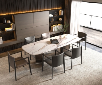 Modern Dining Table And Chairs-ID:125911956