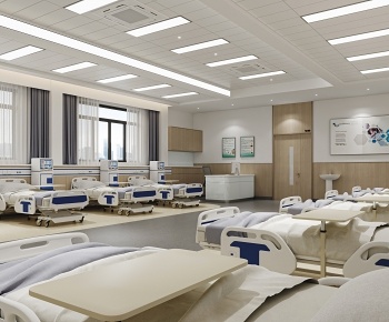 现代病房治疗区3D模型
