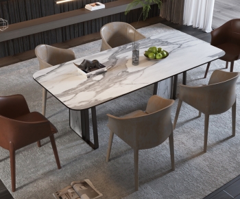 Modern Dining Table And Chairs-ID:570225008