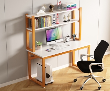 Modern Computer Desk And Chair-ID:363774063