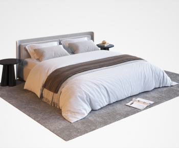 Modern Double Bed-ID:620825058