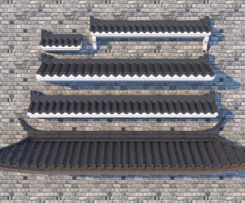 中式古建屋檐组合-ID:870773084