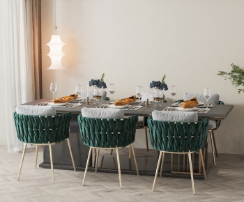Modern Dining Table And Chairs-ID:980426071