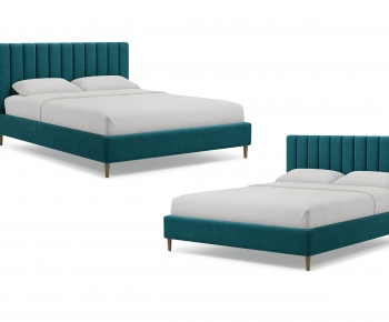 Nordic Style Double Bed-ID:121989393