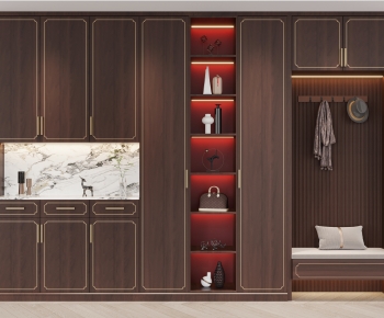 New Chinese Style Shoe Cabinet-ID:984667069