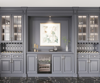 American Style Wine Cabinet-ID:425046928