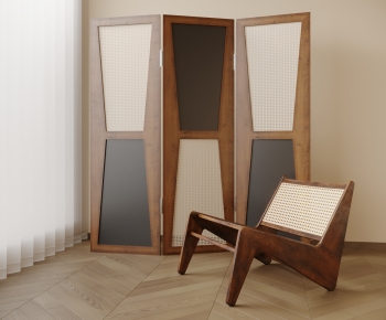 Wabi-sabi Style Lounge Chair-ID:174557921