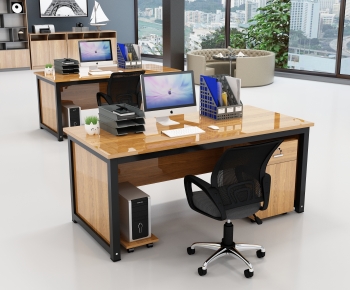 Modern Office Desk And Chair-ID:459254032