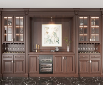 American Style Wine Cabinet-ID:490833043