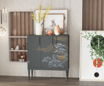 New Chinese Style Entrance Cabinet-ID:112221001