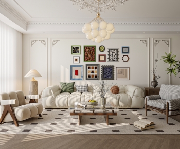 French Style A Living Room-ID:586287984