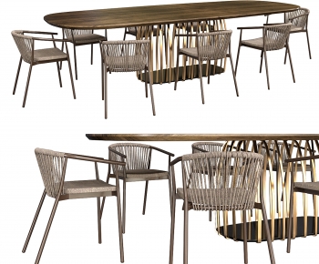 Modern Dining Table And Chairs-ID:907674074