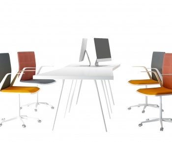 Modern Office Desk And Chair-ID:573611028