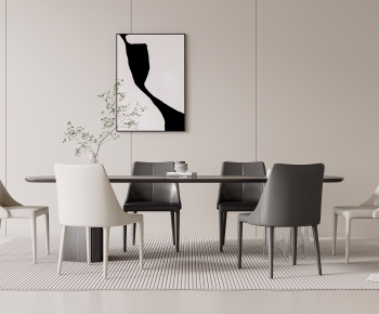 Modern Dining Table And Chairs-ID:400679119
