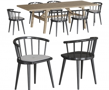 Modern Dining Table And Chairs-ID:160891062