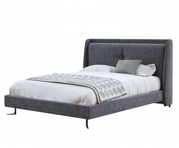 Modern Double Bed-ID:107757091