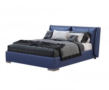 Modern Double Bed-ID:999310978
