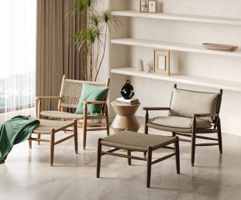 Wabi-sabi Style Lounge Chair-ID:113188038