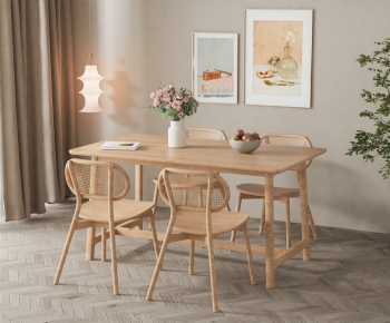 Nordic Style Dining Table And Chairs-ID:643898968