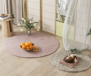 Modern Circular Carpet-ID:262372023